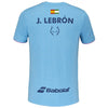 BABOLAT - Maglietta Babolat Crew Neck Tee Lebrón blu