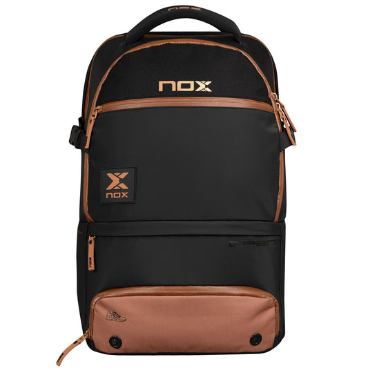 NOX - Zaino LUXURY OPEN SERIES nero/marrone