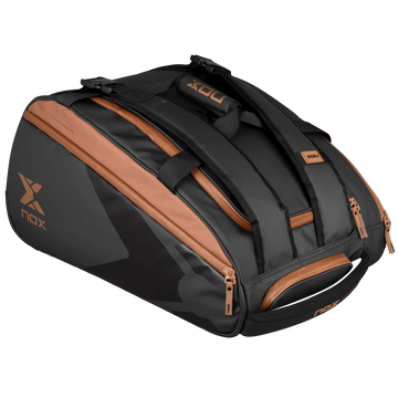 NOX - Portaracchette LUXURY OPEN SERIES nero/marrone