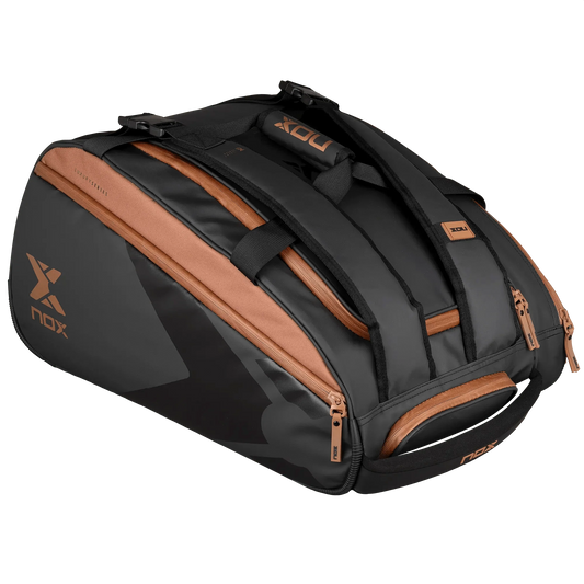 NOX - Portaracchette LUXURY OPEN SERIES nero/marrone