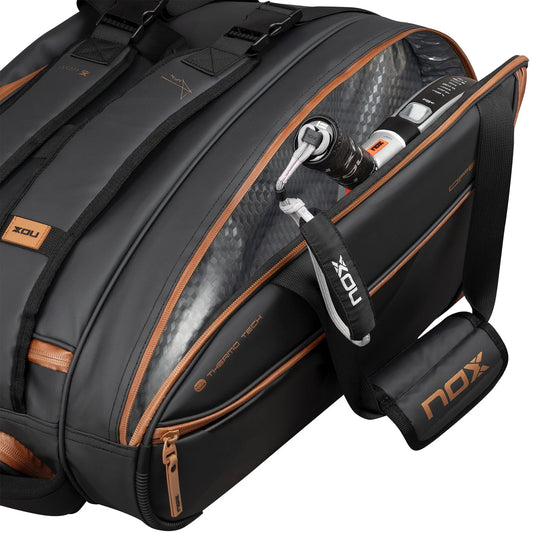 NOX - Portaracchette LUXURY OPEN SERIES nero/marrone